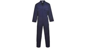 Protective Coverall, XL, Cotton / Polyester, Blue