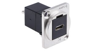 Adapter, Straight, Thermoplastic, USB-C 3.0 Socket - USB-C 3.0 Plug