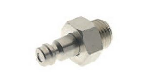 Quick Coupling Plug, Nickel-Plated Brass, 12bar, 80°C, G1/4" Pack of 10 pieces