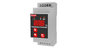 Hőmérséklet-szabályozó, 1DO, Panelre szerelhető, Hőelem, BE/KI, 230V
