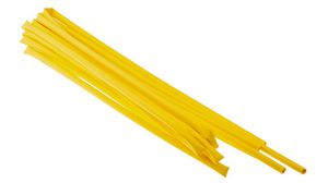 Heat-Shrink Tubing Polyolefin, 3.2 ... 6.4mm, Yellow, 1.2m