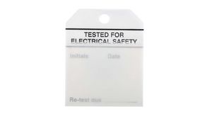 Safety Label, Rectangular, Black on White, Safety Instruction, 50pcs