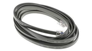 Telephone Cable, RJ12 Plug - RJ12 Plug, Flat, 3m, Grey