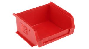 Storage Bin, 100x90x50mm, Red, Pack of 10 pieces