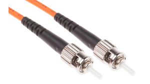 Câble confectionné en fibre optique 62.5/125 um OM1 Simplex ST - ST 3m