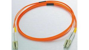 Câble confectionné en fibre optique 62.5/125 um OM1 Duplex LC - LC 3m