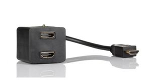 Videoadapter, HDMI-Stecker - HDMI-Buchse, Schwarz