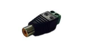 RCA Connector, Socket, Straight, Pack of 5 pieces