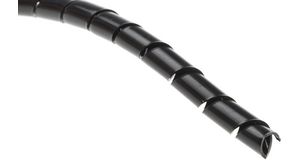 Cable Spiral Wrap Tubing, 18mm, Polyamide (PA), 10m, Black