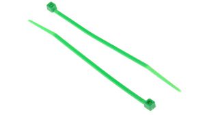 Cable Tie 100 x 2.5mm, Polyamide 6.6, 80N, Green, Pack of 100 pieces