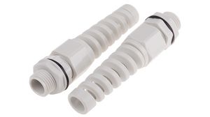 Cable Gland, 5 ... 10mm, M16 x 1.5, Polyamide 6.6, Grey