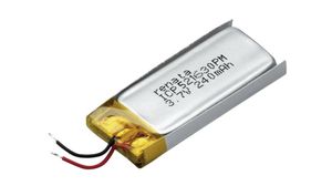 ICP Rechargeable Battery Pack, Li-Po, 3.7V, 250mAh