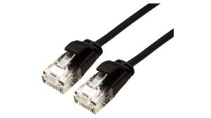 Patch Cable, RJ45 Plug - RJ45 Plug, CAT6a, U/UTP, 3m, Black