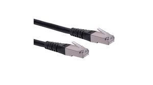 Patch Cable, RJ45 Plug - RJ45 Plug, CAT6, S/FTP, 15m, Black