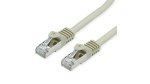 Patch Cable, RJ45 Plug - RJ45 Plug, CAT7, S/FTP, 1m, Grey