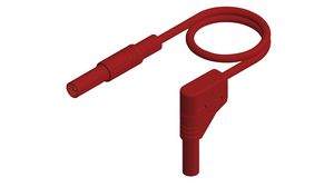 Safety Test Lead Nickel-Plated Brass 1m Red