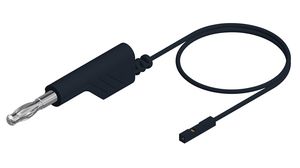 Propojovací kabel PVC 3A Mosaz 1m 0.25mm? Černý