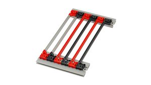 Guide Rail with Coding, 160mm, Polycarbonate, Grey