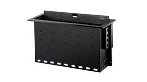 Dual Module Conference Table Connectivity Box with Cable Organizer