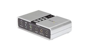 Audio Adapter, External Sound Card, USB B Socket - SPDIF/3.5 mm Jack Socket