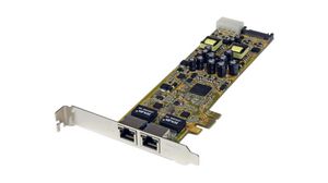 Scheda di rete PCI Express Gigabit Adapter, 2x RJ45 10/100/1000, PCI-E x1