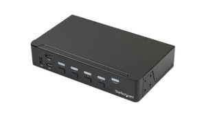4-Port DisplayPort KVM Switch with Audio and USB Hub, 3840 x 2160, DisplayPort - USB-A