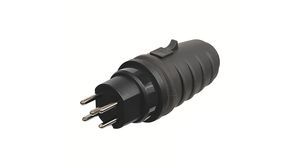 Mains Plug 10A 440V CH Type J (T15) Plug Black