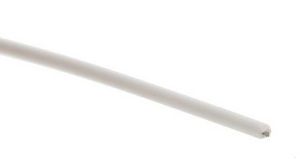 White 0.25 mm² Harsh Environment Wire, 24 AWG, 19/36, 100m, Polyalkene Insulation