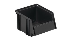 Pinottava ESD-laatikko, 192x149x105mm, Polypropeeni (PP), Musta