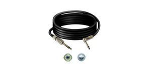 Angled Audio Cable, Mono, 6.35 mm Jack Plug - 6.35 mm Jack Plug, 6m