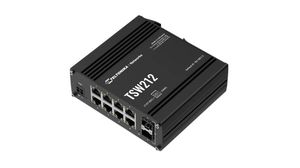 Switch Ethernet, Prises RJ45 8, Ports fibre 2SFP, 1Gbps, Couche 2 géré