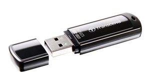 USB-sticka, JetFlash, 128GB, USB 3.0, Svart