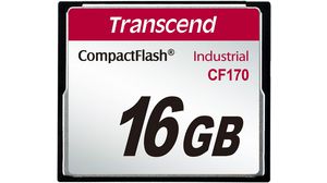 Memory Card, CompactFlash (CF), 16GB, 87MB/s, 68MB/s, Black