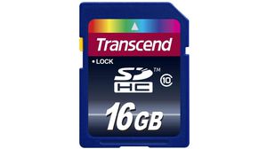 Paměťová karta, SD, 16GB, 30MB/s, 10MB/s, Modrý