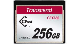 Karta pamięci, CFast, 256GB, 510MB/s, 370MB/s, Czarny