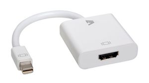 Videoadapter, Mini DisplayPort-stekker - HDMI-aansluiting, 1920 x 1080, Wit
