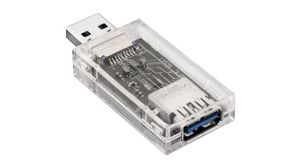Adapter elektrosztatikus kisülés elleni védelemmel és EMI-szűrővel, USB-A 3.0 dugó - USB-A 3.0 foglalat
