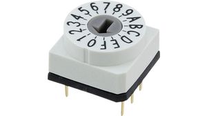 Rotary DIP Switch Arrow-Shaped Slot 16-Pos 2.54mm PCB Pins