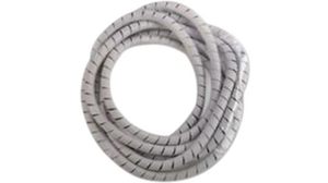 Cable Spiral Wrap Tubing, 5 ... 20mm, Polyethylene, 30m, White