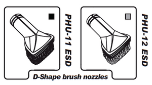 Brush Nozzle, D-Shaped