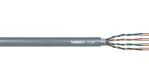 LAN-kabel, UTP PVC CAT5e 4x2x0.22mm² UTP Grå 305m