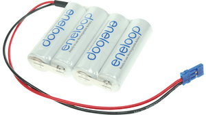 Oppladbar batteripakke, NiMH, 4.8V, 2Ah