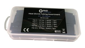 Heat-Shrink Tubing, Assortment 2:1, 25pcs, Black