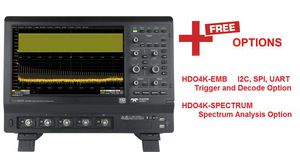 Oscilloscope HDO4000A DSO 4x 1GHz 10GSPS USB / Ethernet / GPIB / External Monitor Port