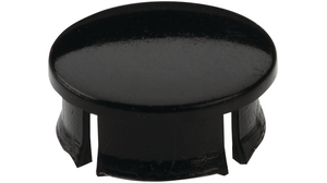 Cover shiny Round Black Collet Knobs