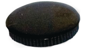Cover shiny Round Black 332 Series Knobs