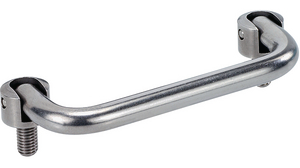 Collapsible handle 120 mm x 43 mm x 34 mm, 1000 N 138mm Stainless Steel Silver