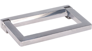 Infällbart handtag 121 mm x 15.5 mm x 75 mm, 1000 N 121mm Aluminium / Silikon / Förzinkat stål Silver