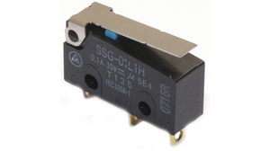Micro Switch SSG, 100mA, 1CO, 1.5N, Simulated Roller Lever
