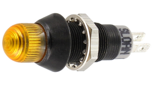 LED dioda svítidle, Svorka Faston, 2.8 x 0.5mm, Pevný, Žlutá, DC, 28V